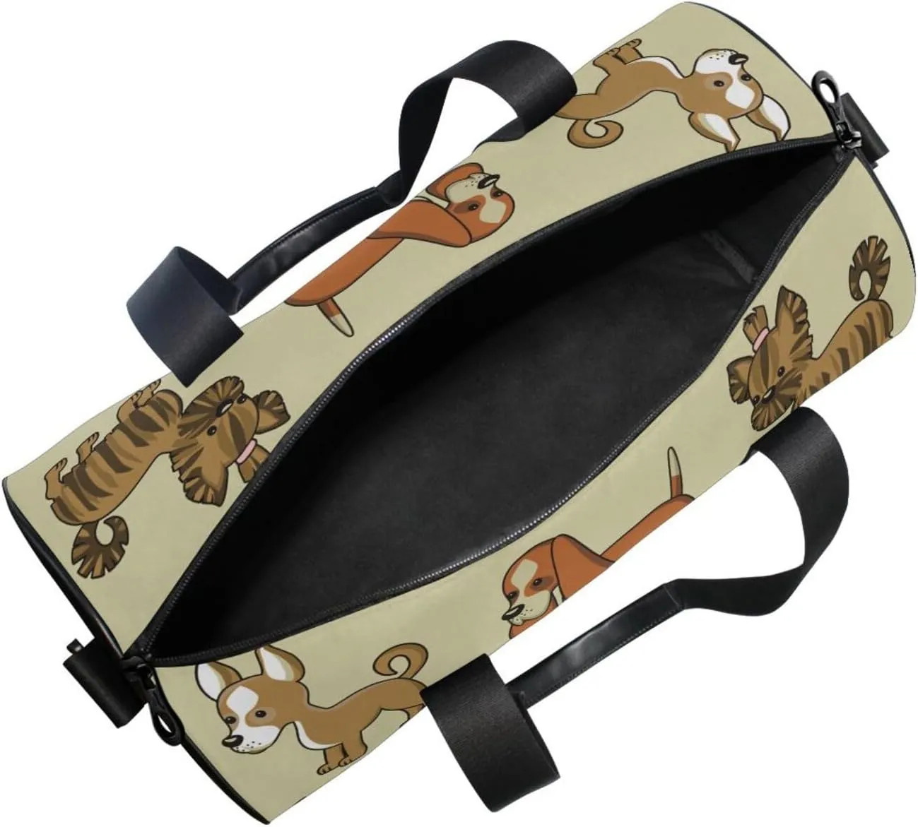 Dalmatian Puppies Seamless Portable Gym Bag, Travel Bag, Luggage bag, Sports Bag, Toiletry Bag with Handles, Detachable Shoulder Strap 17.6 x 9 x 9 inch