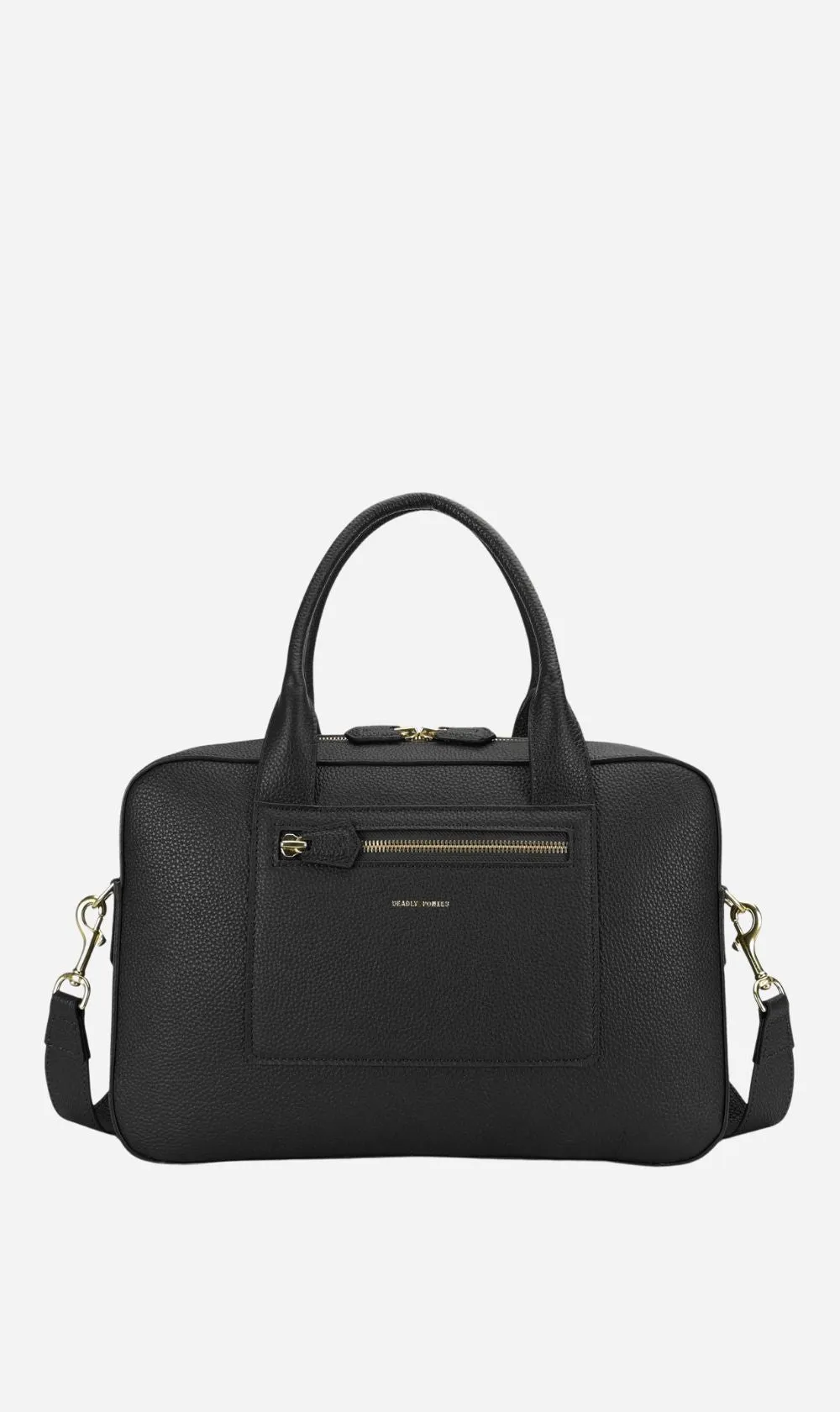 Deadly Ponies | Dual Zorro Briefcase - Black/Brass