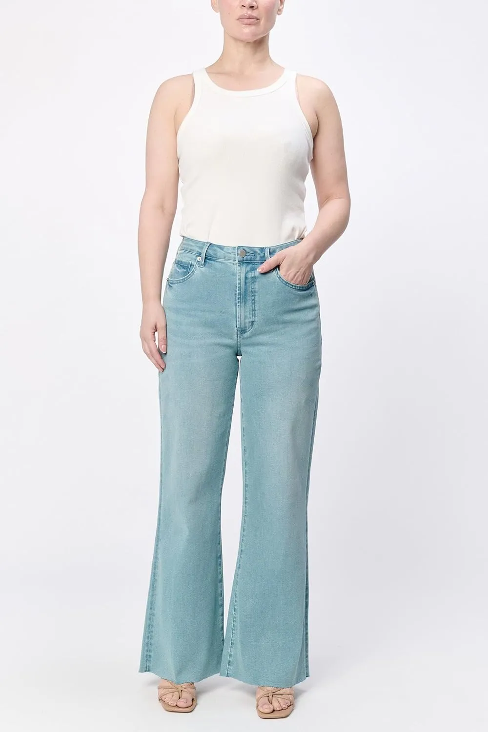 DEAR JOHN Fiona Women's Jeans Wide Leg High Rise Full Inseam