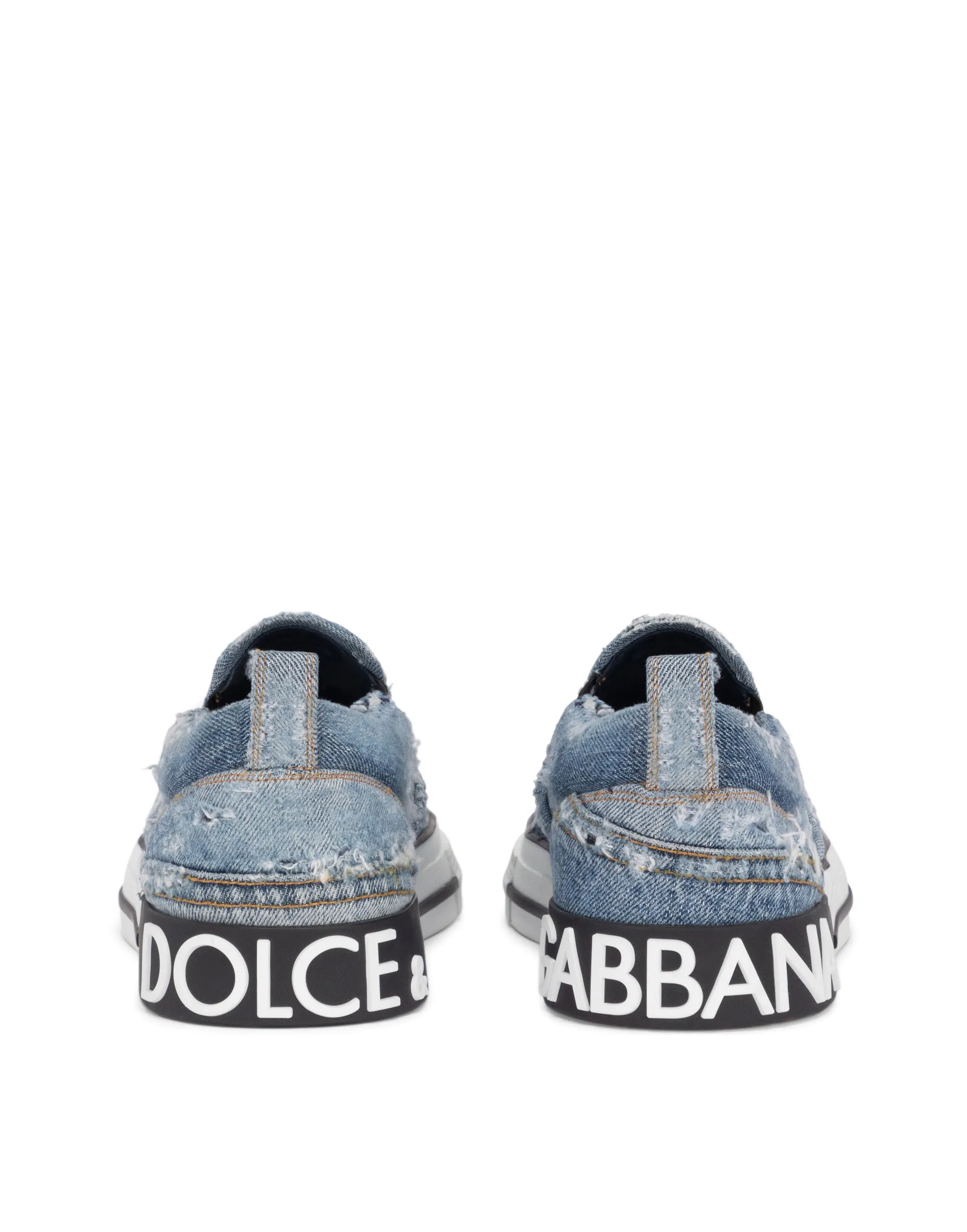Denim patchwork Custom 2.Zero slip-on sneakers