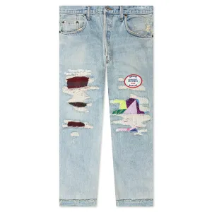 Denim Repair Pants - Indigo