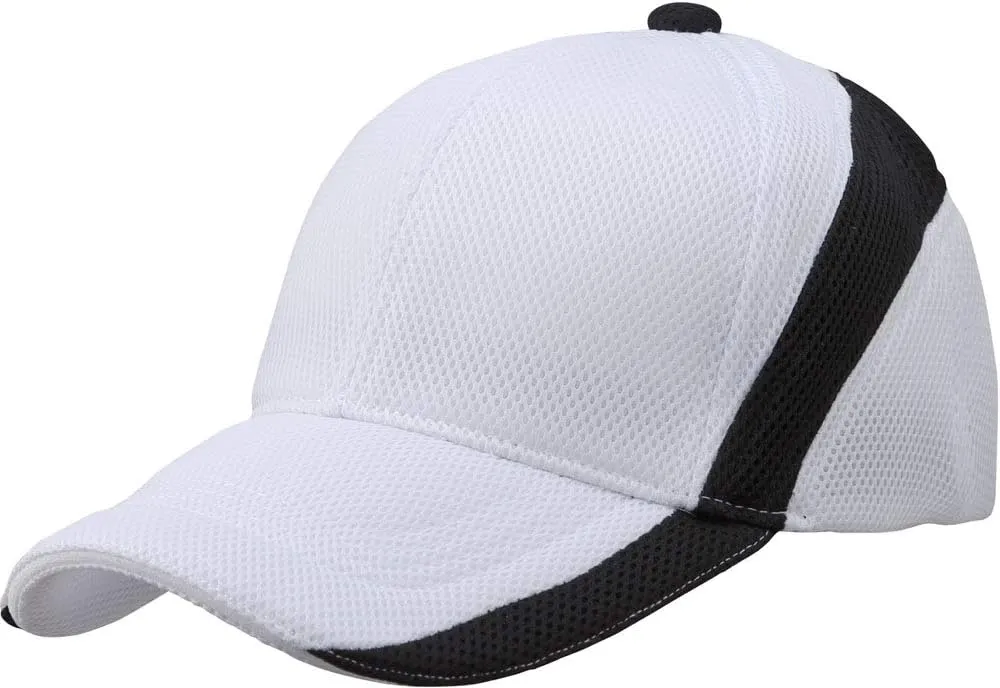 Descente C-714B Baseball Air Fit Cap, Mesh Material, Adjustable Size