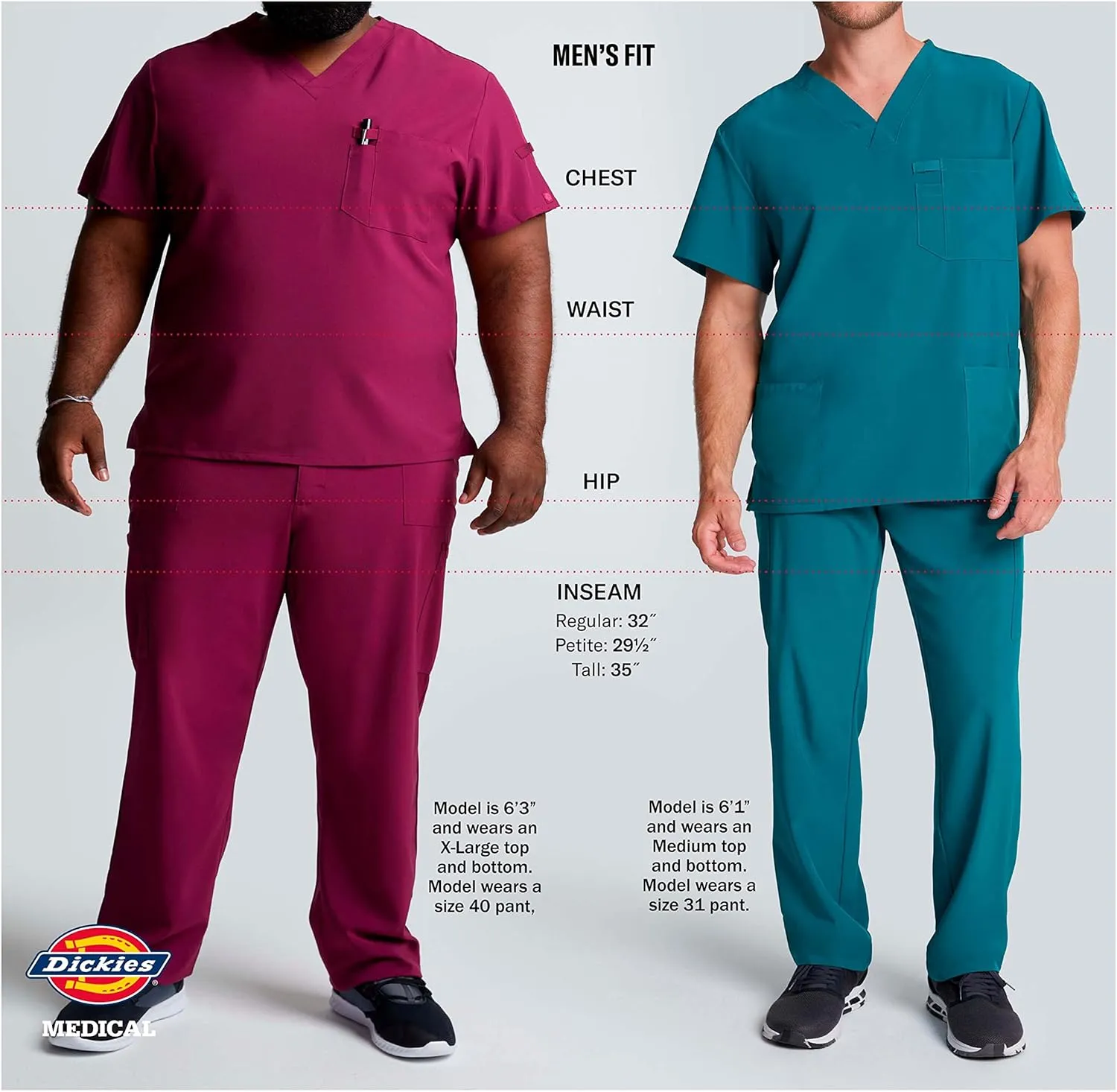 Dickies EDS Essentials Men Scrubs Pant Natural Rise Drawstring DK015