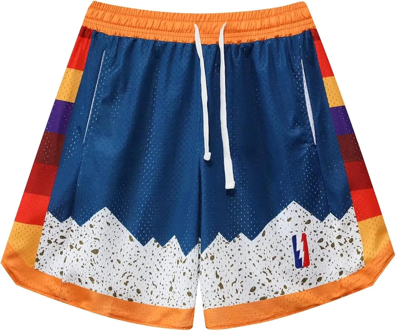 DIOTSR Mens Basketball Shorts Casual Retro Graphic Shorts Athletic Running Shorts Streetwear Designer Shorts with Pockets