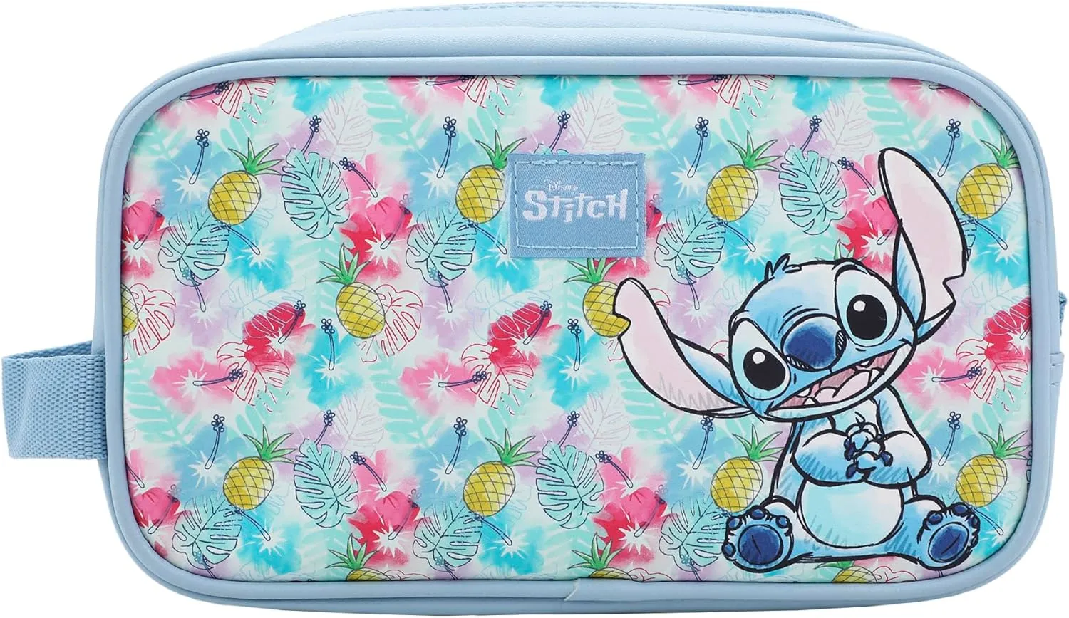 Disney Stitch 9" Dual Compartment Toiletry Bag