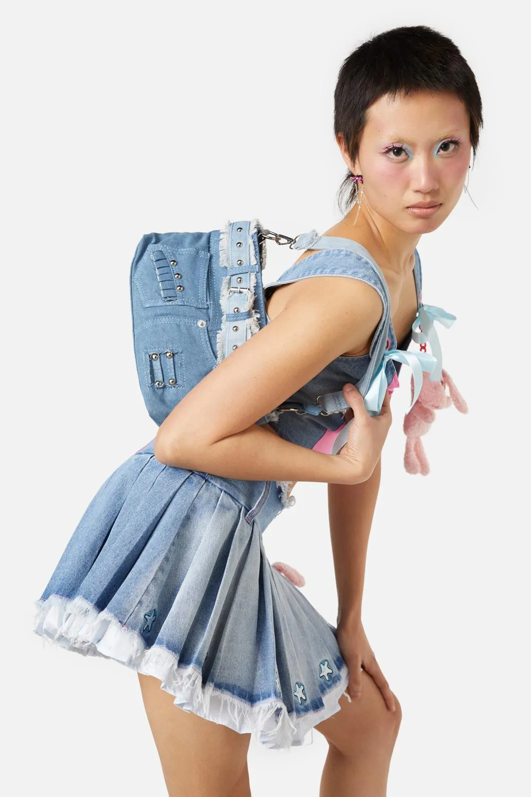 Distressed Denim Bag