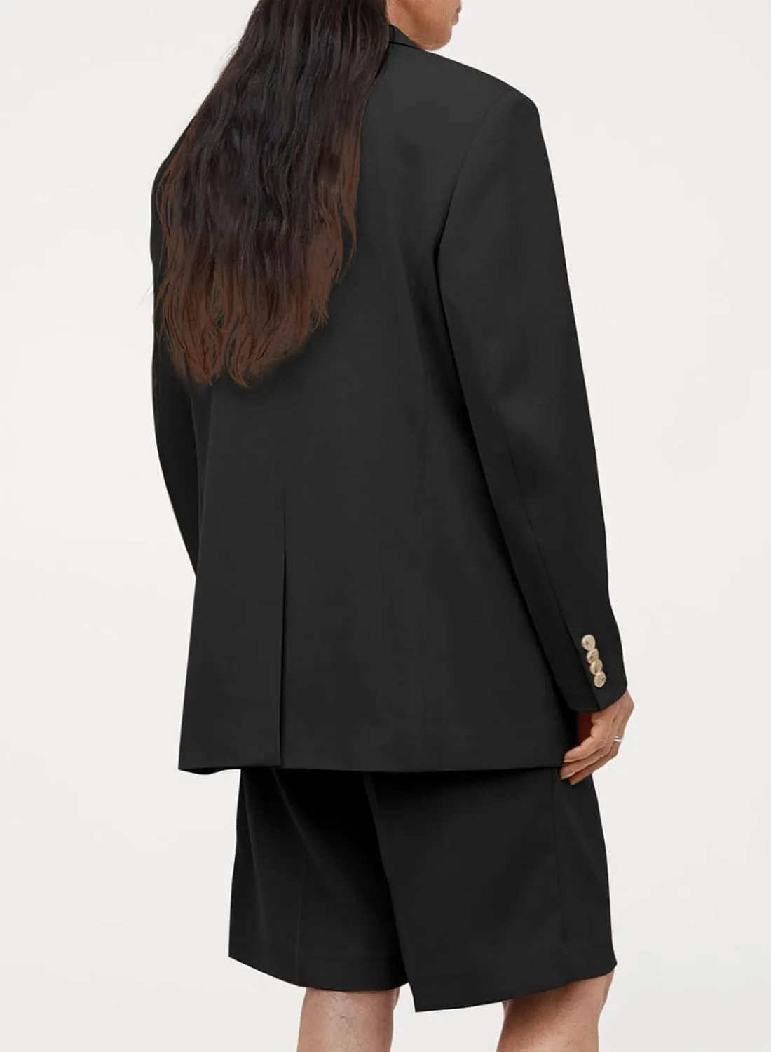 Dokotoo Womens 2024 Fashion Spring Lapel Collar Buttons Blazer Jackets for Women Business Casual