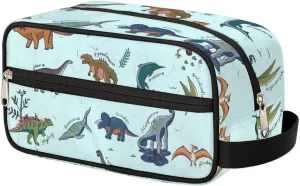Doodle Dinosaur Toiletry Bag for Boys Men, Travel Toiletry Bag for Woman Cosmetic Makeup Bag, Waterproof Shaving Bag for Toiletries Accessories Travel Essentials