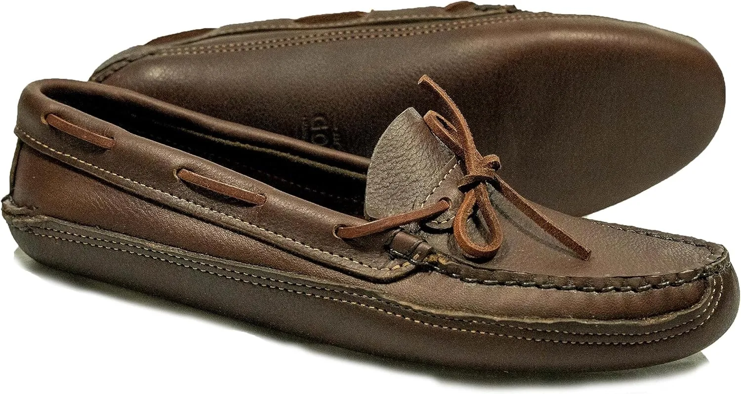 Double Sole Moc Handmade in The USA - 10 D Brown