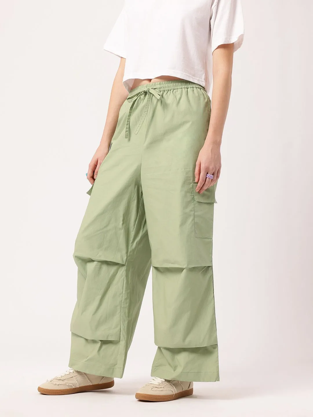 DressBerry Women Indie Street Smart In Cargo Grooves Trousers
