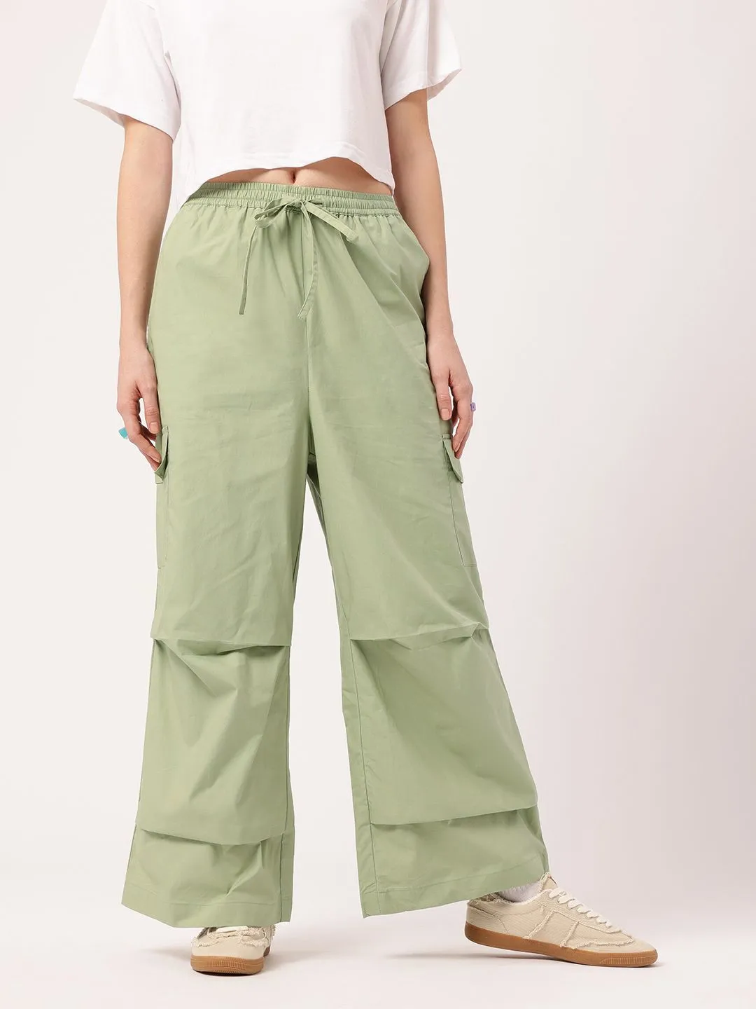 DressBerry Women Indie Street Smart In Cargo Grooves Trousers