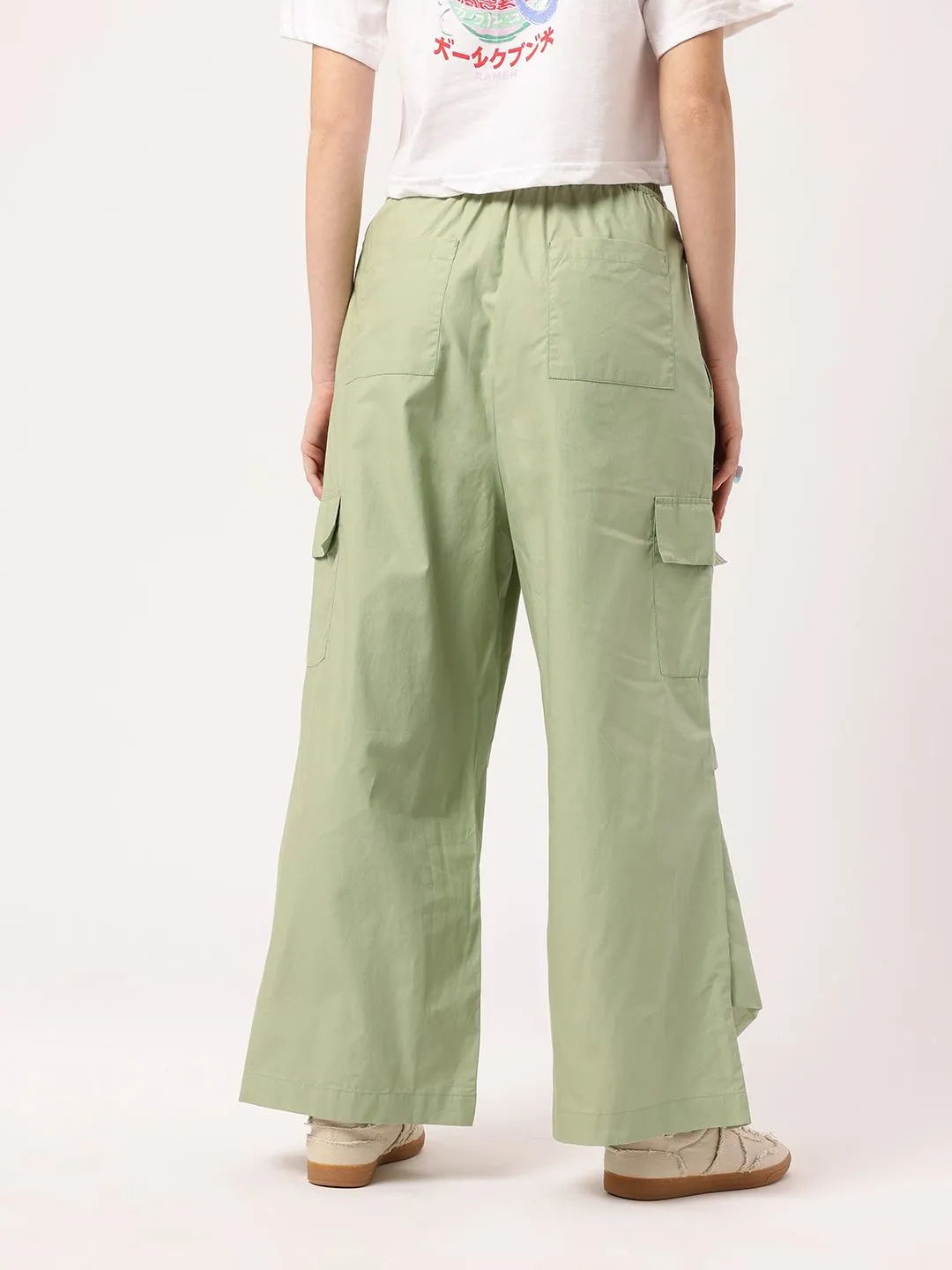 DressBerry Women Indie Street Smart In Cargo Grooves Trousers