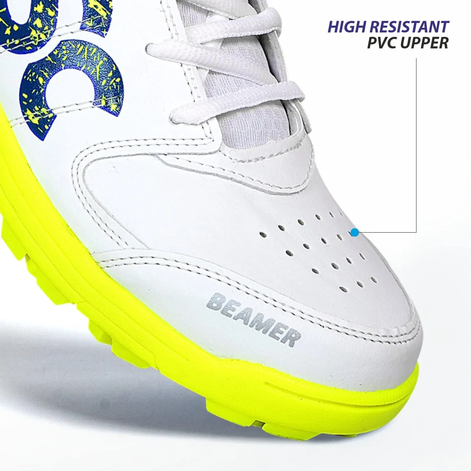 DSC Beamer Cricket Shoe | Material: Polyvinyl Chloride | Long Lasting Performance | Breathable Mesh for Improving Performance | for Mens & Boys