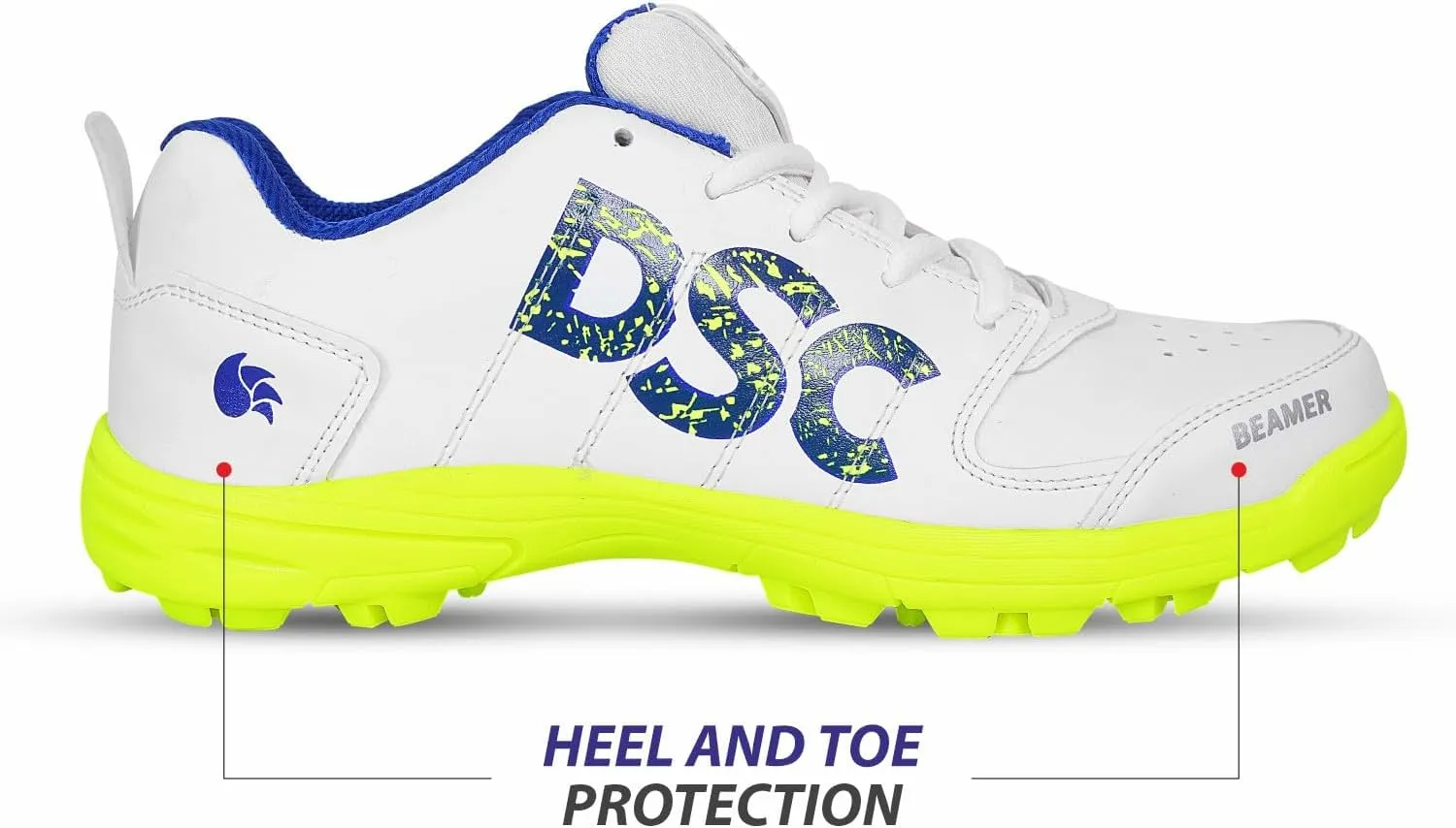 DSC Beamer Cricket Shoes | Material: Polyvinyl Chloride | for Mens & Boys | Long Lasting Performance | Breathable Mesh for Improving Performance