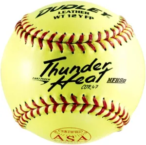 Dudley 4d147yr Poly Core Thunder Heat Softball, 12 Inch