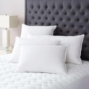 Duet Down Pillow, Queen Size, White Solid Pattern