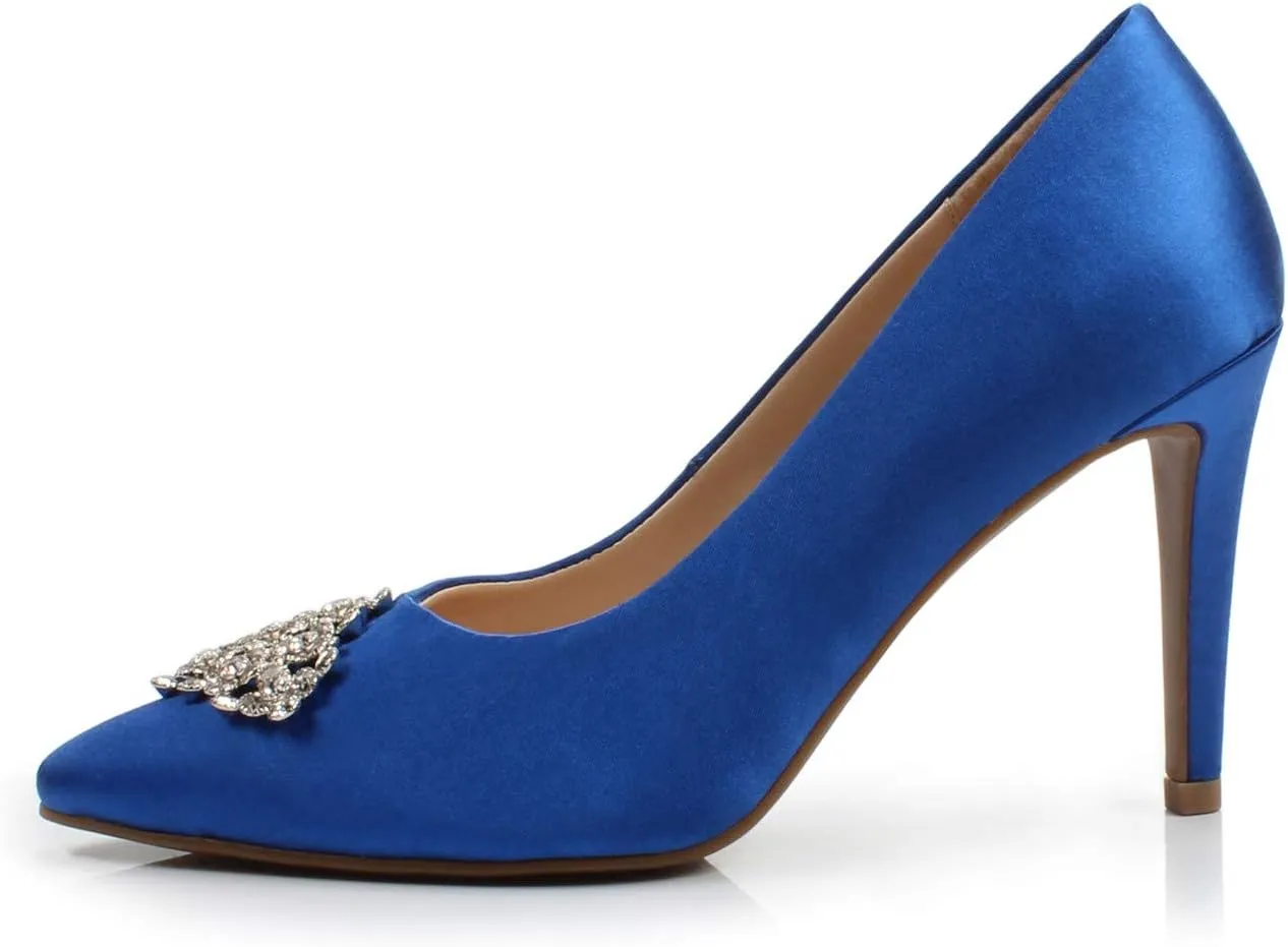 DUNION Women's Appoint Pointed Toe High Heel Dress Pump Stiletto Evening Party Wedding Shoes