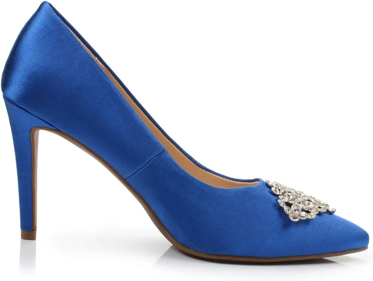DUNION Women's Appoint Pointed Toe High Heel Dress Pump Stiletto Evening Party Wedding Shoes