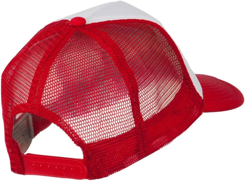 e4Hats.com Smile Face Embroidered Foam Mesh Back Cap