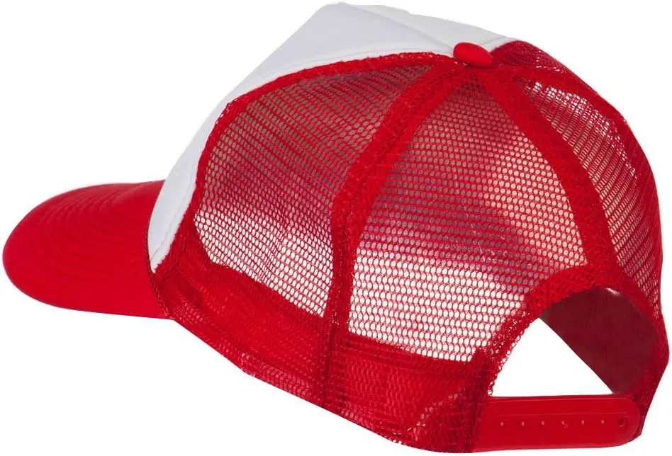 e4Hats.com Smile Face Embroidered Foam Mesh Back Cap