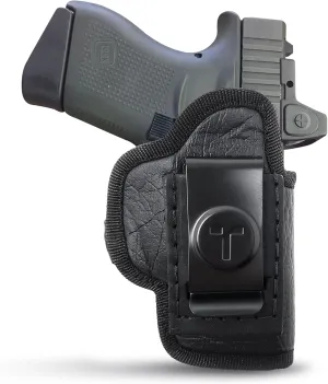 Eco Leather IWB Holster. Leather Holsters for Pistols fit for Glock 19, 19X, 23, 43, 43X Taurus Slim, PT111, P365 XL, S&W, M&P Shield. Gun Holster for Men Concealed Carry by Tagua Gunleather.