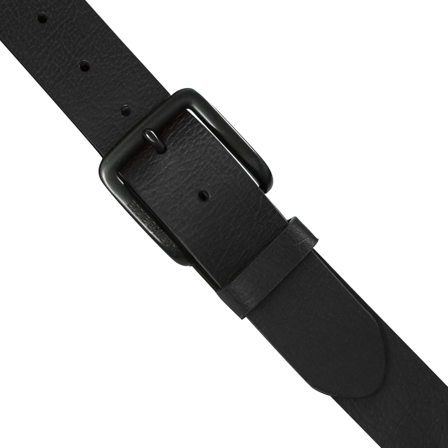 Eddie Bauer Men's Leather Belt | Casual | Everyday | Jeans | Trousers | Chinos | Metal Buckle