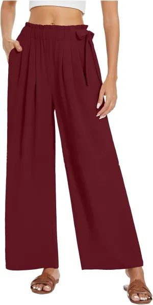 Elastic Waist Pants for Women Cotton Pants and Linen Explosion Loose Trousers Female Linen Pants for Women Petite Short