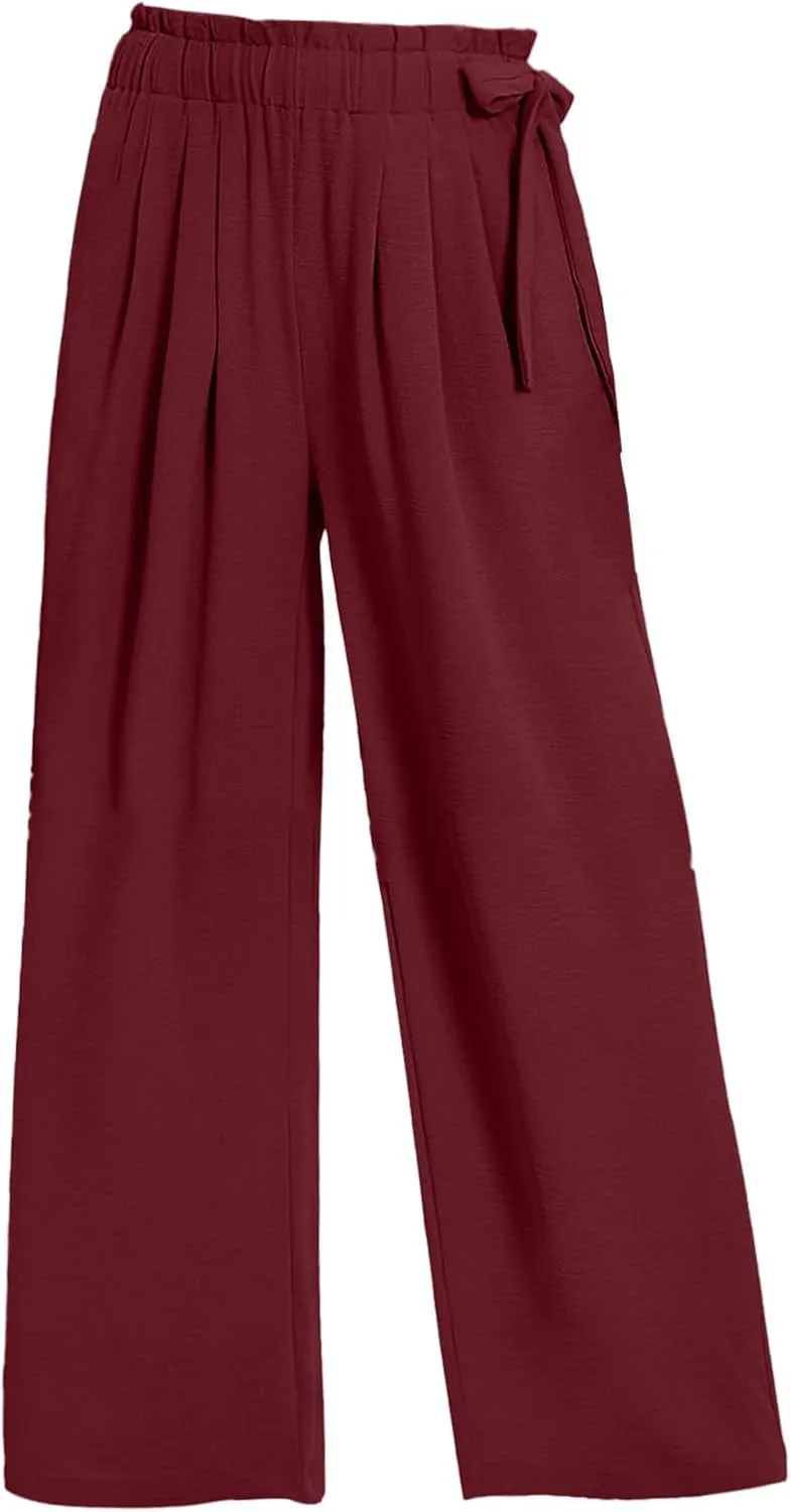 Elastic Waist Pants for Women Cotton Pants and Linen Explosion Loose Trousers Female Linen Pants for Women Petite Short