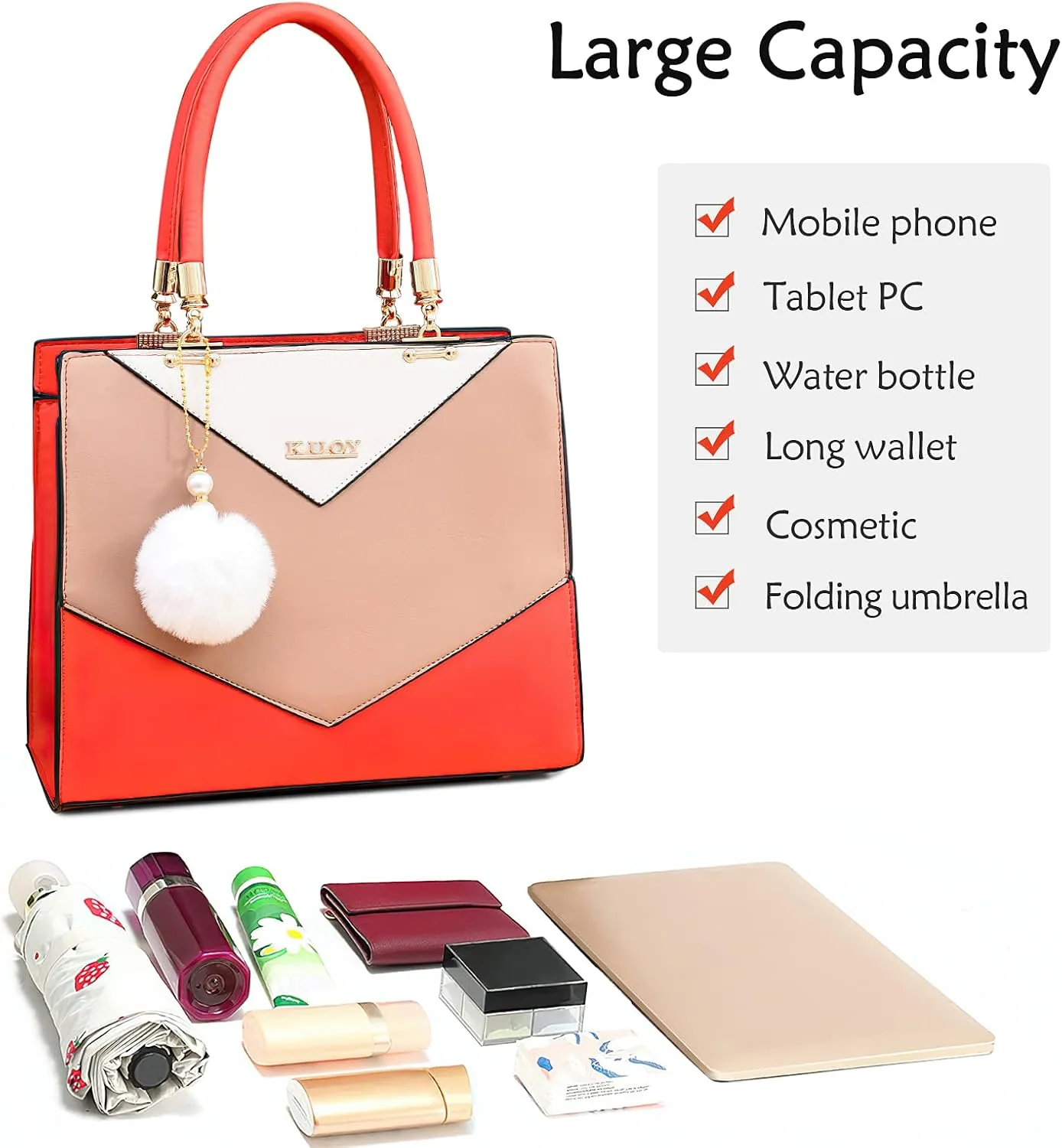 Elegant Ladies Handbag V Shape Womens Shoulder Bag Casual Messengerbag