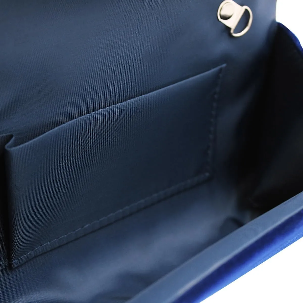 Elegant Rhinestone Bow Front Velvet Clutch Evening Bag Handbag