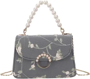 Elegant Women's Lace Embroidery Handbag Stylish and Versatile Shoulder Bag for Trendy Ladies