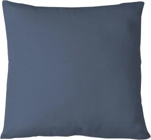 Elrene Home Fashions 26865879971 Decorative Linen Solid Couch/Sofa/Bed Cushion Pillow, 18" x 18", Blue