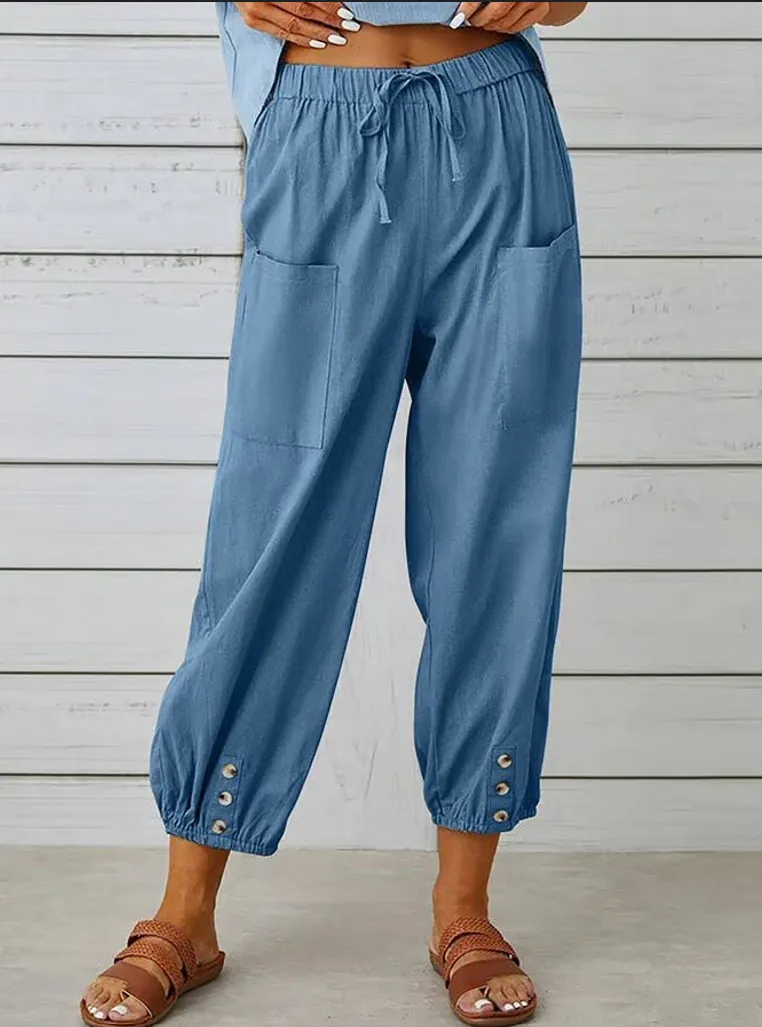Emilia | Casual Buttoned Trousers