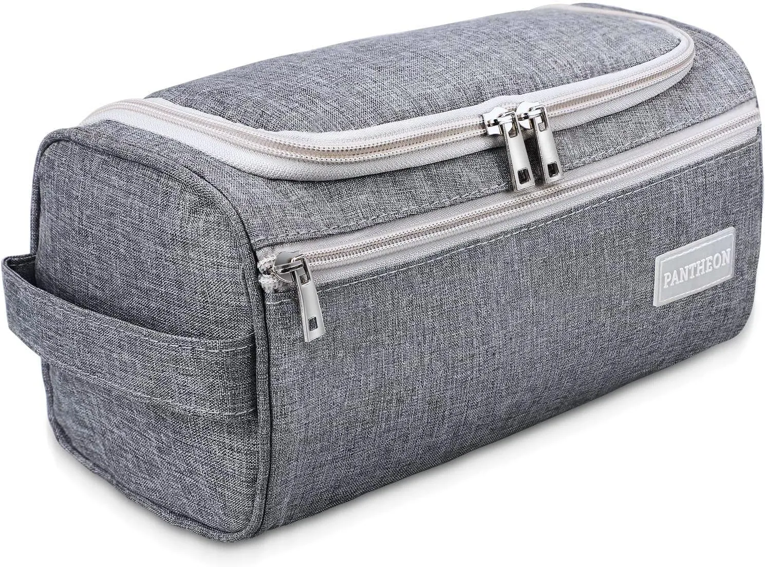 emissary Hanging Travel Toiletry Bag for Men and Women, Shower bag for Toiletries, Dopp Kit for Men, Travel Bathroom Bag, Mens Hanging Toiletry Organizer (Gray)