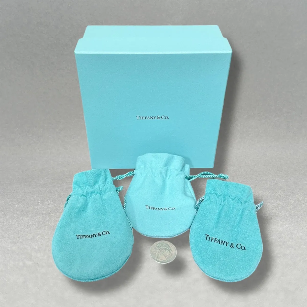 Estate Tiffany & Co. Outer Box & 3 Pouches (Empty)