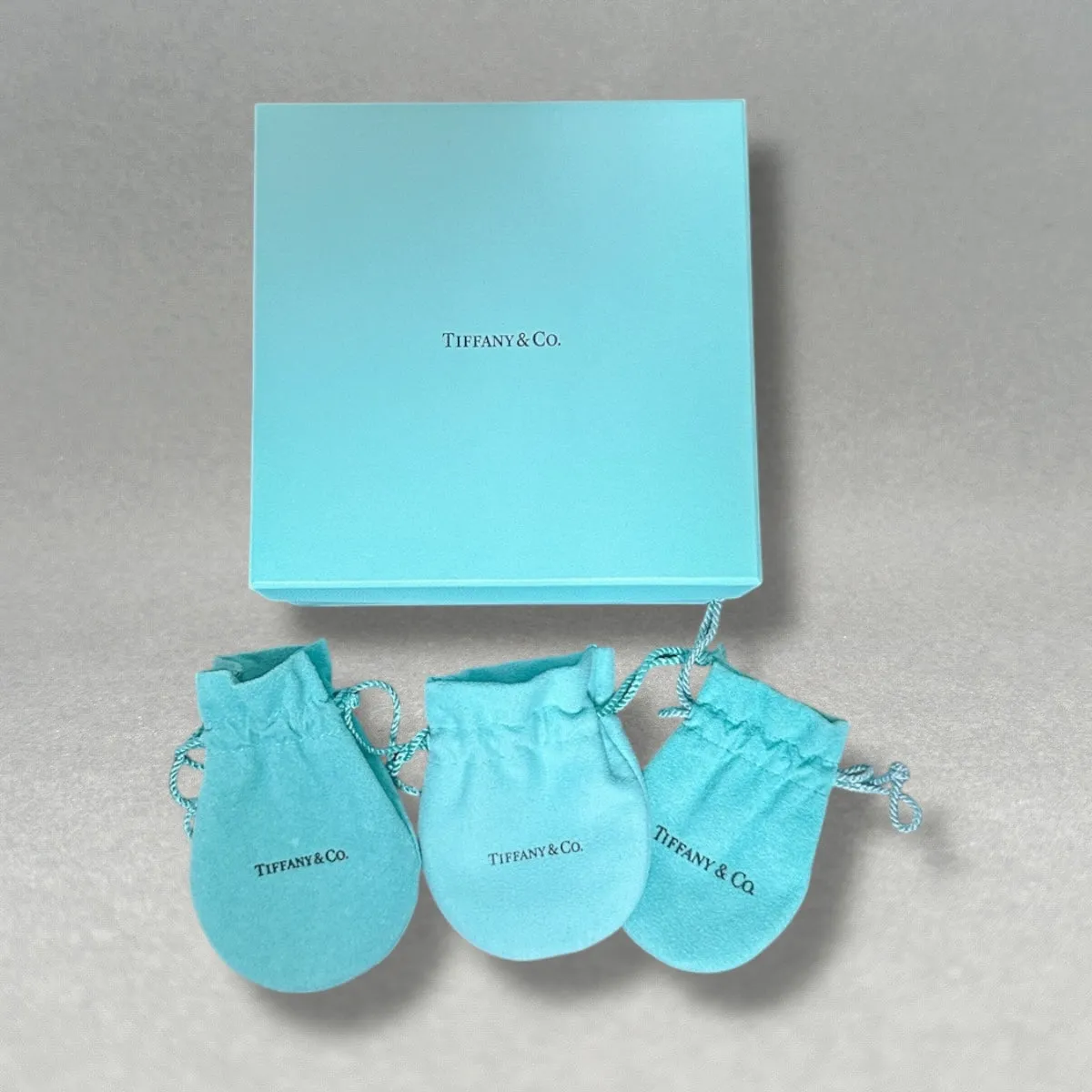Estate Tiffany & Co. Outer Box & 3 Pouches (Empty)