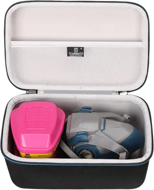 EVA Hard Case Compatible with 3M Half Facepiece Reusable Respirator 6200/07025(AAD)/6503QL and 3M P100 Respirator Cartridge/Filter 60923 Combo