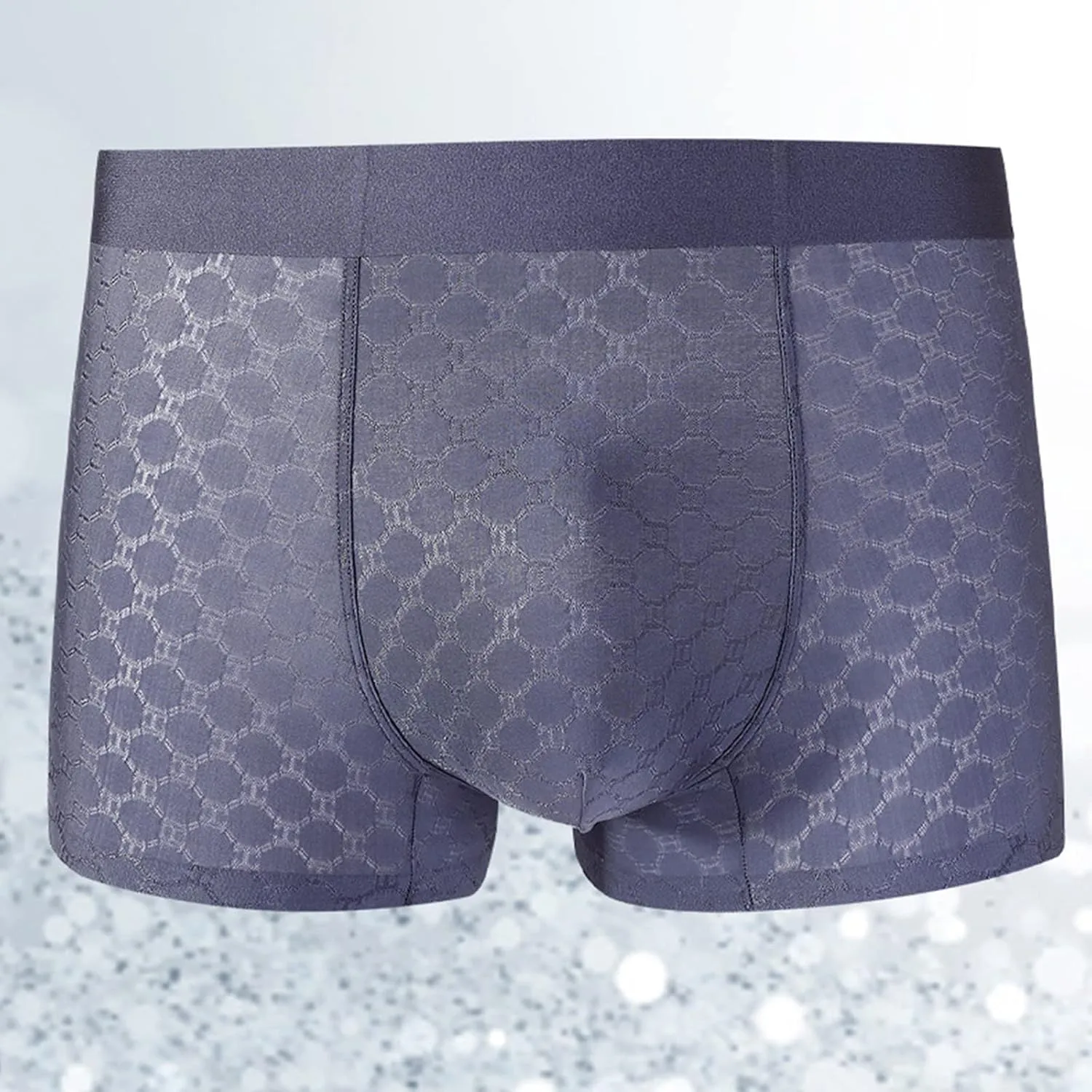 Evankin Mens Ice Silk Mesh Boxer Briefs Breathable Cool Underwear Low Rise Stretch Boxers