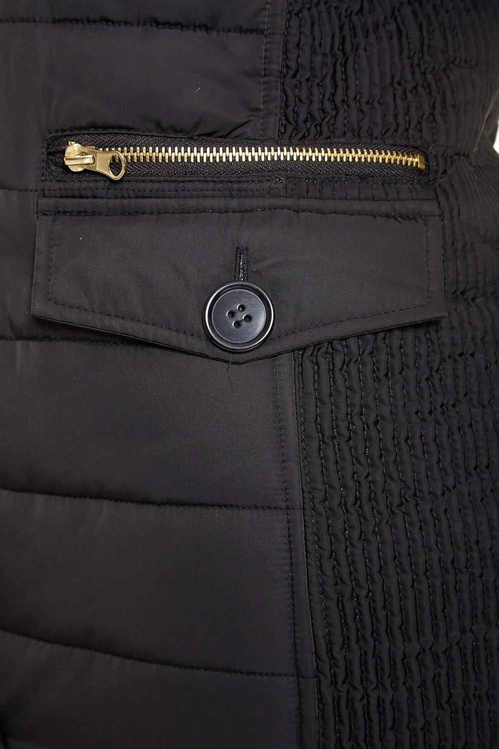 Excelled Women's 3/4 Length Hooded Puffer Jacket