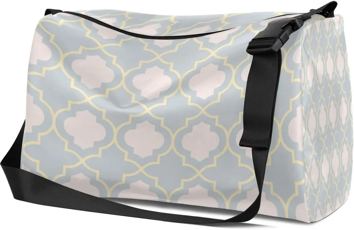 Expressive Geometrics Small Gym Bag for Men Women Workout Sport Duffle Bag Waterproof Weekender Overnight Bag Lightweight Carry on Tote Bag Crossbody Shoulder Travel Bag for Swim Yoge Dance