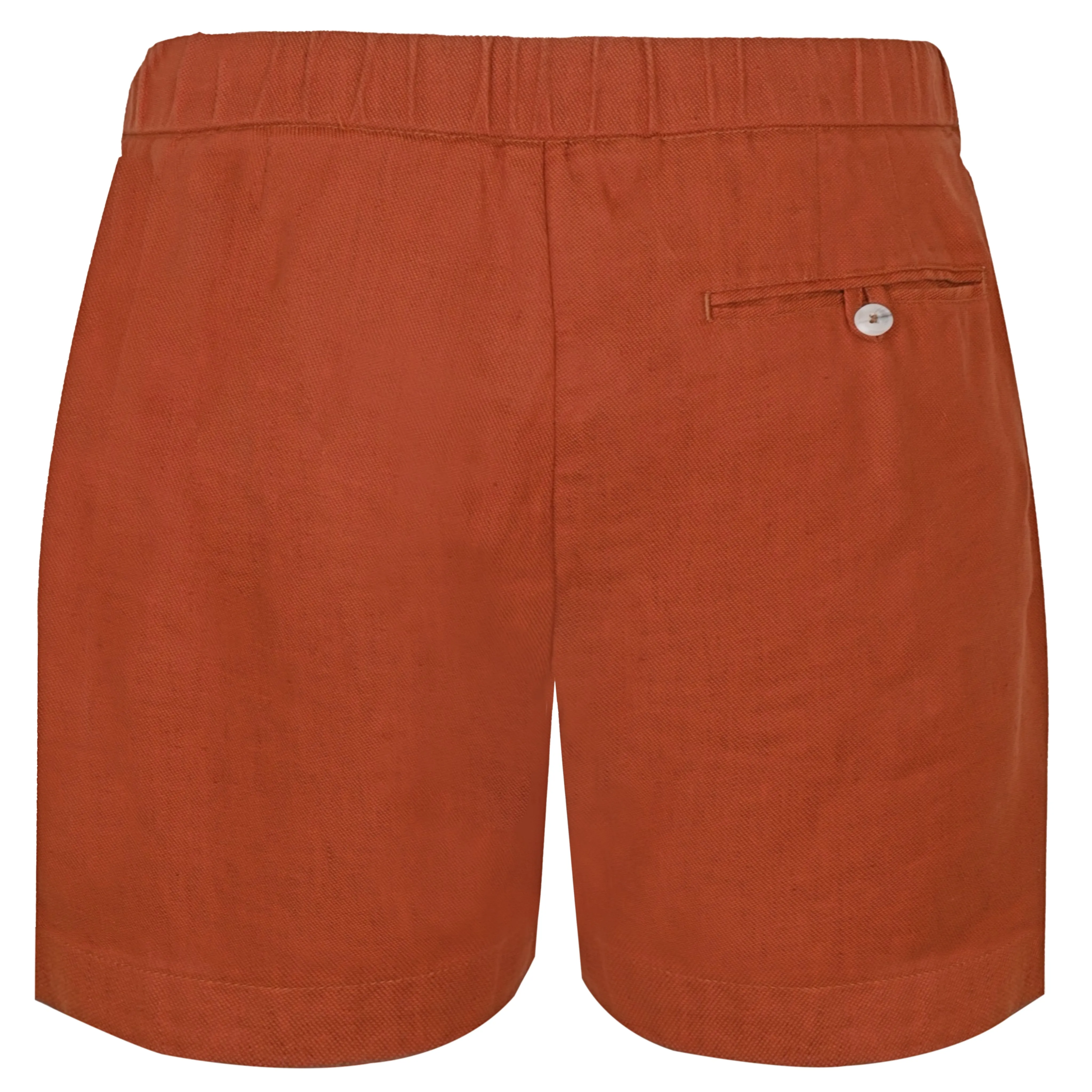 Felipe Twill Linen Shorts Silk Brown