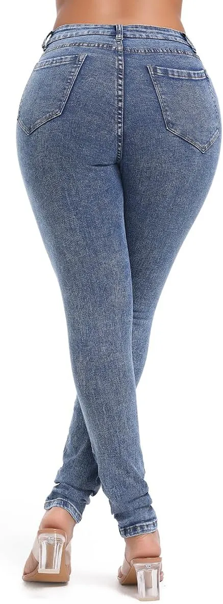 FISCLOSIN Women Colombian Design,Butt Lift,Sexy Skinny Jeans,Stretch Denim Pants