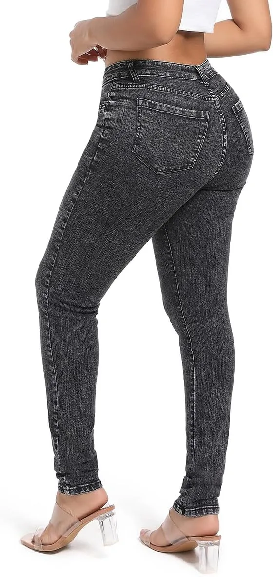 FISCLOSIN Women Colombian Design,Butt Lift,Sexy Skinny Jeans,Stretch Denim Pants