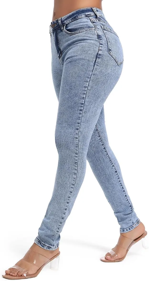 FISCLOSIN Women Colombian Design,Butt Lift,Sexy Skinny Jeans,Stretch Denim Pants