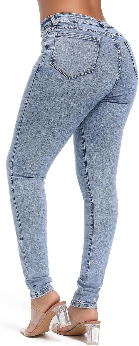 FISCLOSIN Women Colombian Design,Butt Lift,Sexy Skinny Jeans,Stretch Denim Pants