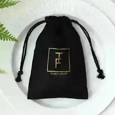 Flannel drawstring jewelry pouch Gift bag Drawstring Storage Pouch