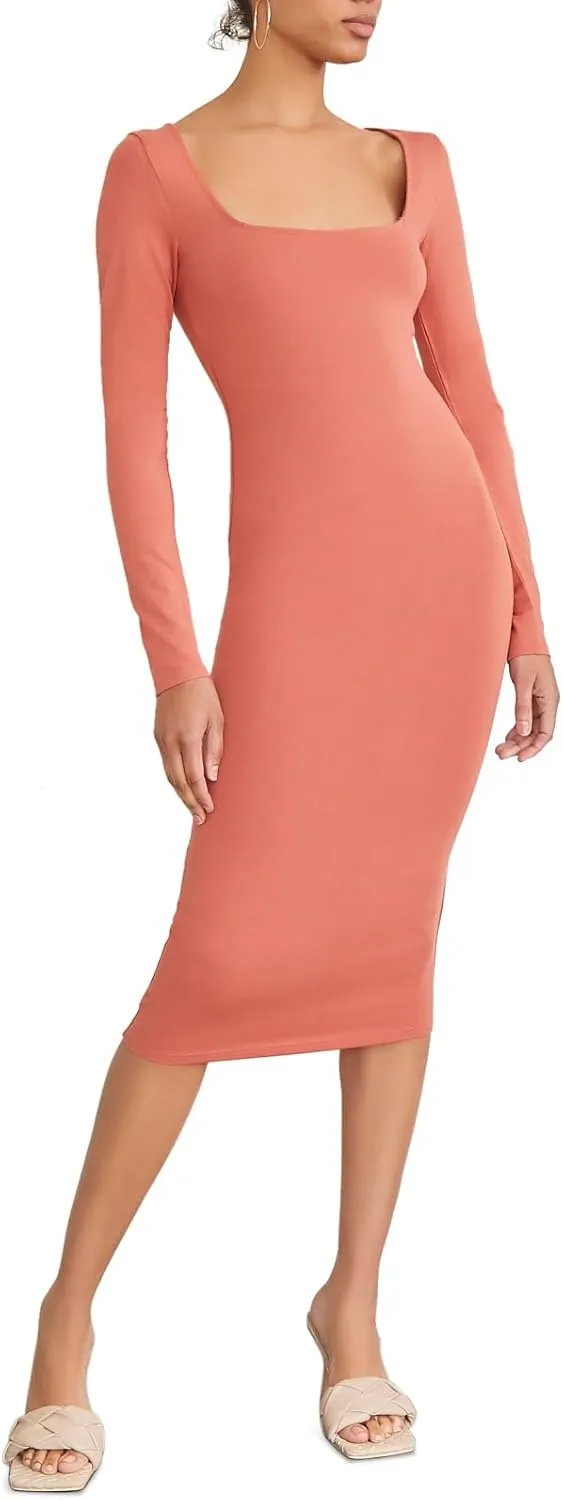 Forever 21 Women's Bodycon Long-Sleeve Dress