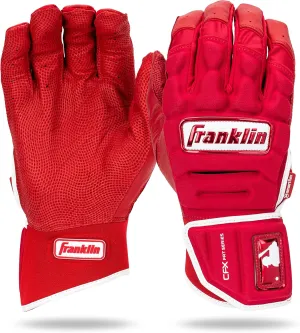 Franklin Sports MLB Batting Gloves - CFX Pro PRT Heavy Duty Protective Baseball   Softball Batting Gloves - Adult Padded Reinforced Leather Batting Gloves