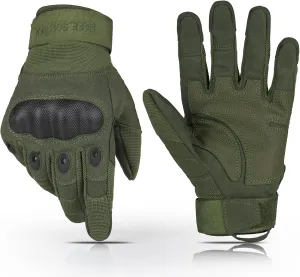 FREE SOLDIER Tactical Gloves for Men - Military Combat Gloves for Motorcycle Riding, Cycling, Hiking, Airsoft, Shooting | Reinforced Grip & Durable