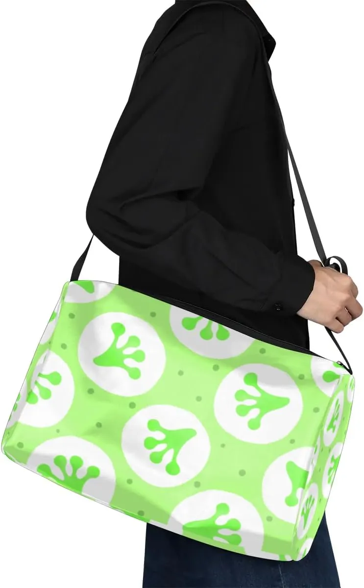 Frog Paw Small Gym Bag for Men Women Workout Sport Duffle Bag Waterproof Weekender Overnight Bag Lightweight Carry on Tote Bag Crossbody Shoulder Travel Bag for Swim Yoge Dance